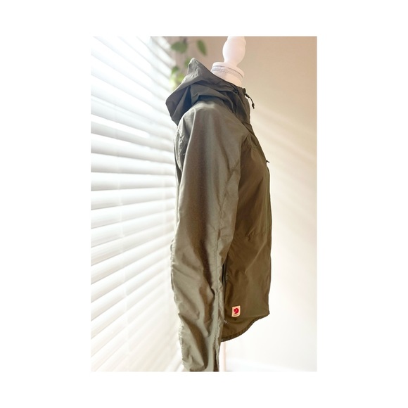 Fjallraven Olive Green Hooded Windbreaker - Picture 5 of 7